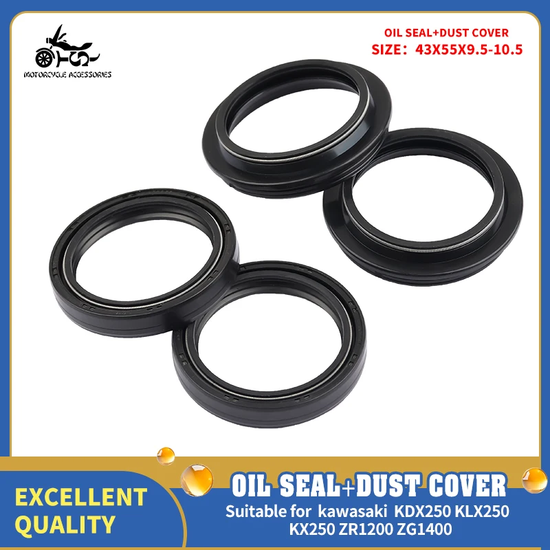 SJ Front Shock Absorber Dust Oil Seal For Kawasaki KDX250 KLX 250 250S KX250 ZR1200 ZX1200 VN1600 ZG1400 Motorcycle Acccessories
SJ Front Shock Absorber Dust Oil Seal For Kawasaki KDX250 KLX 250 250S KX250 ZR1200 ZX1200 VN1600 ZG1400 Motorcycle Acccessories