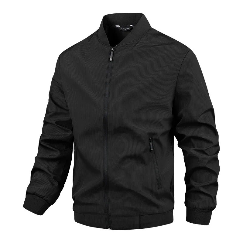 Men's Baseball Collar Jacket Spring New Solid Color Versatile Casual Business Coat Men's American European Size Executive Jacket
Men's Baseball Collar Jacket Spring New Solid Color Versatile Casual Business Coat Men's American European Size Executive Jacket