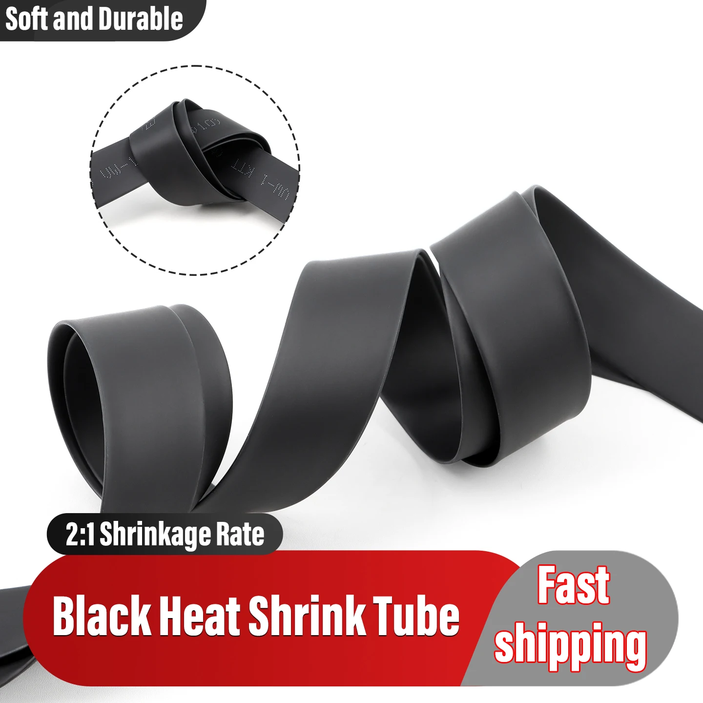 2:1 Black Heat Shrink Tube Diameter 0.6mm ~ 80mm Heatshrink Tubing DIY Connector Repair Cable Protecctor Insulation Sleeving
2:1 Black Heat Shrink Tube Diameter 0.6mm ~ 80mm Heatshrink Tubing DIY Connector Repair Cable Protecctor Insulation Sleeving