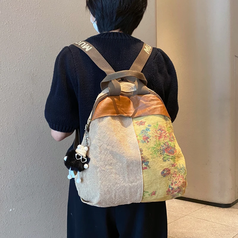 2025 New Women Backpack Cotton Linen Vintage Print Lightweight Female Backpack Original Design Mochilas Para Mujer
2025 New Women Backpack Cotton Linen Vintage Print Lightweight Female Backpack Original Design Mochilas Para Mujer