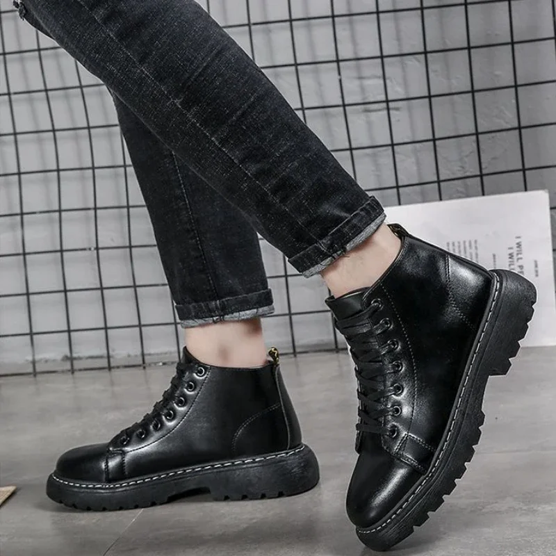 Winter Black Man Shoes Warm Boots for Men Short Barrel Booties Ankle Casual Comfortable Offers Trendy 2025 Cheap Fashion Sale
Winter Black Man Shoes Warm Boots for Men Short Barrel Booties Ankle Casual Comfortable Offers Trendy 2025 Cheap Fashion Sale