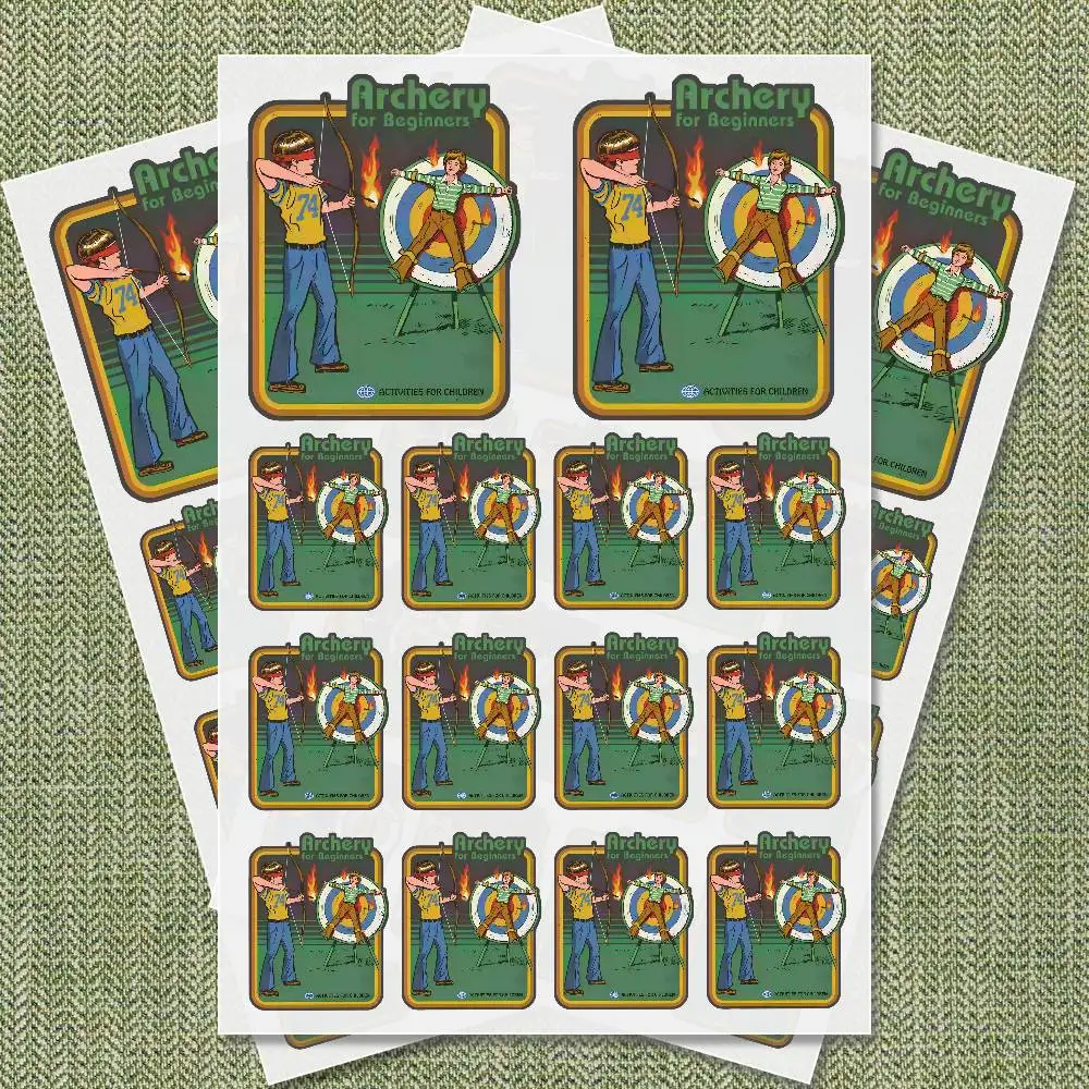 Набор наклеек для стрельбы из лука для начинающих, высококачественные наклейки с принтом и вырезами, мультяшная наклейка
Набор наклеек для стрельбы из лука для начинающих, высококачественные наклейки с принтом и вырезами, мультяшная наклейка