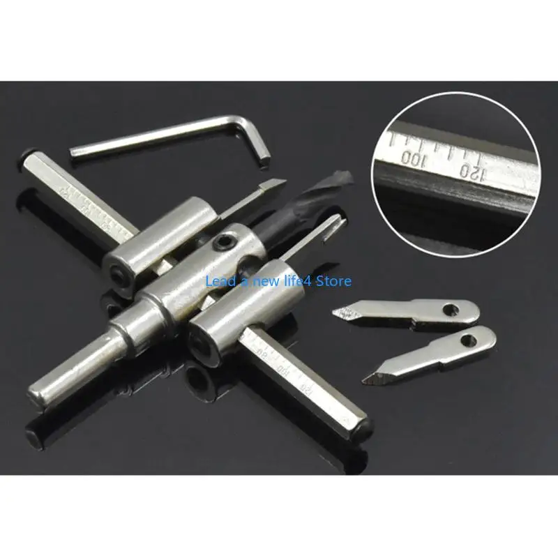 Y55E 120/200/300mm Circle Hole Adjustable Drill Bit Aircraft Type DIY Tool Hole Opener Cutter Woodworking for Craftsmen
Y55E 120/200/300mm Circle Hole Adjustable Drill Bit Aircraft Type DIY Tool Hole Opener Cutter Woodworking for Craftsmen