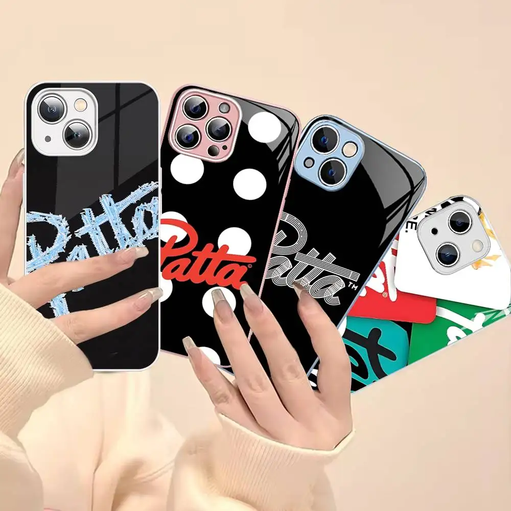 Logo Fashion P-patta Tempered Glass For Iphone 14 13 12 11 Pro Mini XS MAX 14Plus X XS XR Cover
Logo Fashion P-patta Tempered Glass For Iphone 14 13 12 11 Pro Mini XS MAX 14Plus X XS XR Cover