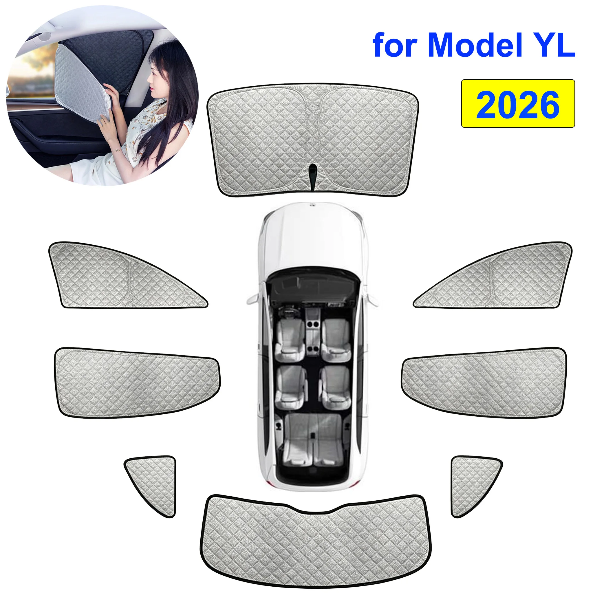 Солнцезащитный козырек для Tesla NEW Model YL 2026: Улучшенные шторки для боковых окон, защита от солнца на лобовом стекле, для кемпинга на открытом воздухе
Солнцезащитный козырек для Tesla NEW Model YL 2026: Улучшенные шторки для боковых окон, защита от солнца на лобовом стекле, для кемпинга на открытом воздухе