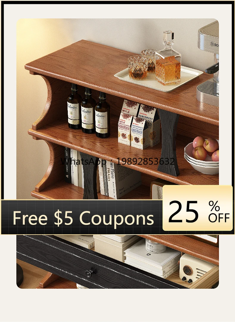 LYY Vintage Style Solid Wood Bookshelf Living Room Side Cabinet Black Walnut Color Simple Storage Cabinet1
LYY Vintage Style Solid Wood Bookshelf Living Room Side Cabinet Black Walnut Color Simple Storage Cabinet1