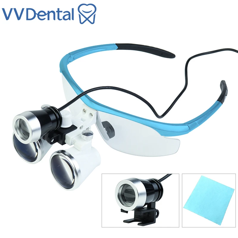 VVDental 2.5X 3.5X Стоматологическая лупа-лупа со светодиодными очками Хирургическое увеличительное стекло с креплением на голову
VVDental 2.5X 3.5X Стоматологическая лупа-лупа со светодиодными очками Хирургическое увеличительное стекло с креплением на голову