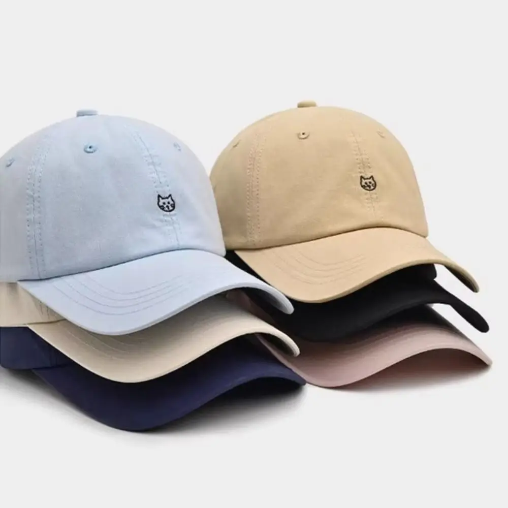 Casual Embroidery Baseball Cap Cartoon Cat Adjustable Wide Brim Hat Breathable Sunshade Hat
Casual Embroidery Baseball Cap Cartoon Cat Adjustable Wide Brim Hat Breathable Sunshade Hat