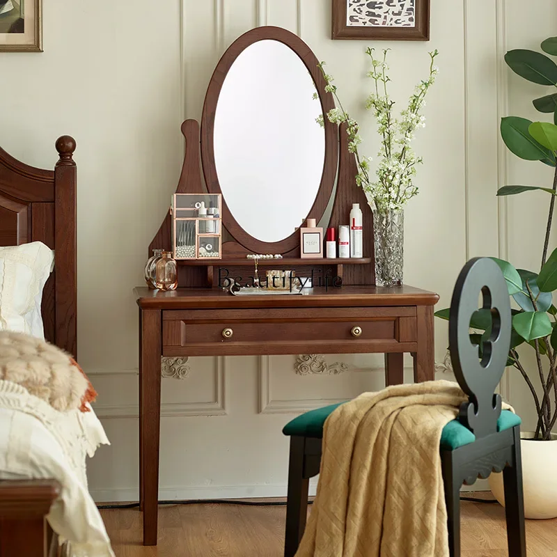 French retro cream style small apartment solid wood dresser American dresser simple
French retro cream style small apartment solid wood dresser American dresser simple