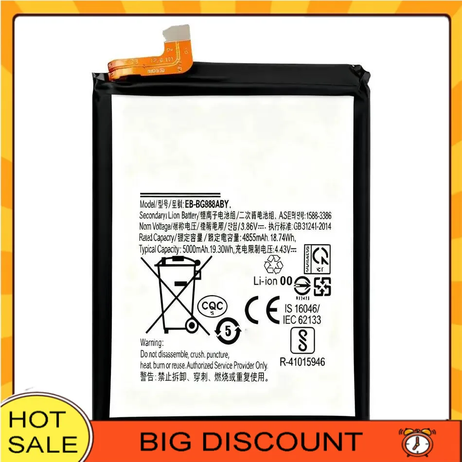 5000Mah Mobile Phone Battery Safe For Samsung Galaxy S20 Ultra S20ultra S20U EB-BG988ABY Long-Lasting Performance
5000Mah Mobile Phone Battery Safe For Samsung Galaxy S20 Ultra S20ultra S20U EB-BG988ABY Long-Lasting Performance