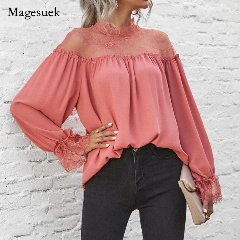Elegant Slim Long Sleeve Women's Blouse Fashion 2022 Crochet Hollow Lace Shirt Woman Casual Sexy White Shirts Tops Clothes 19041
Elegant Slim Long Sleeve Women's Blouse Fashion 2022 Crochet Hollow Lace Shirt Woman Casual Sexy White Shirts Tops Clothes 19041