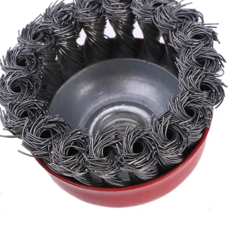 B ed Knotted Wire Brush Tool for Polishing Grinders Red Oil Paint Remover Durable Long Lasting Easily Remove Corrosion Rust
B ed Knotted Wire Brush Tool for Polishing Grinders Red Oil Paint Remover Durable Long Lasting Easily Remove Corrosion Rust