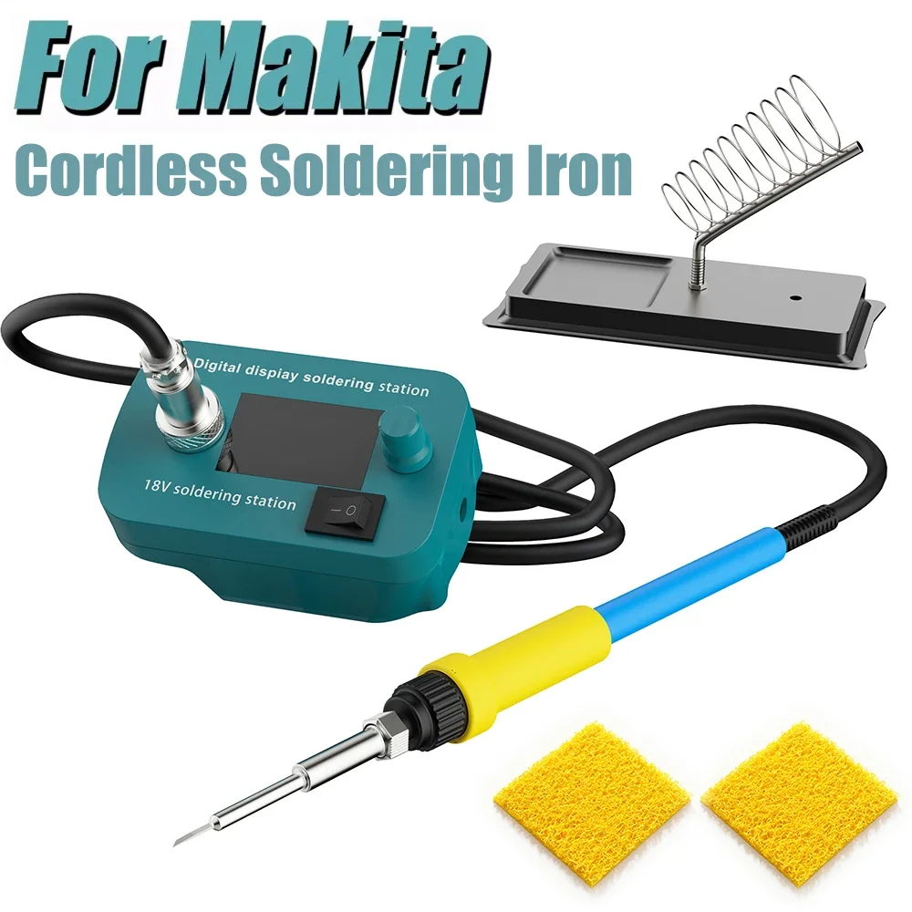 Cordless Soldering Iron Station Tool For 14.4V-18V Battery BL1830 BL1840 BL1850 BL1860 Battery 60W PCB Soldering Tool
Cordless Soldering Iron Station Tool For 14.4V-18V Battery BL1830 BL1840 BL1850 BL1860 Battery 60W PCB Soldering Tool
