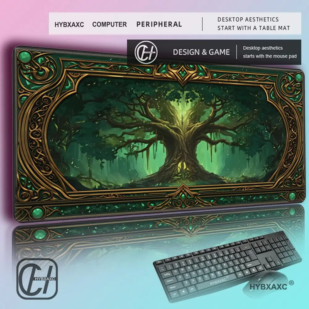 HYBXAXC Giant tree of life large Mouse Pad Desk Mat Non-Slip Durable Stitched Edge keyboard Gaming mat mauspad משטח לעכבר מחשב
HYBXAXC Giant tree of life large Mouse Pad Desk Mat Non-Slip Durable Stitched Edge keyboard Gaming mat mauspad משטח לעכבר מחשב
