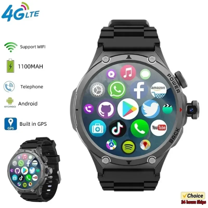 H12smartwatch 4G 5G LTE Android умные часы 1,6 дюйма Amoled 720*720 высокая разрешение синий свет GPS позиционирование WIFI
H12smartwatch 4G 5G LTE Android умные часы 1,6 дюйма Amoled 720*720 высокая разрешение синий свет GPS позиционирование WIFI