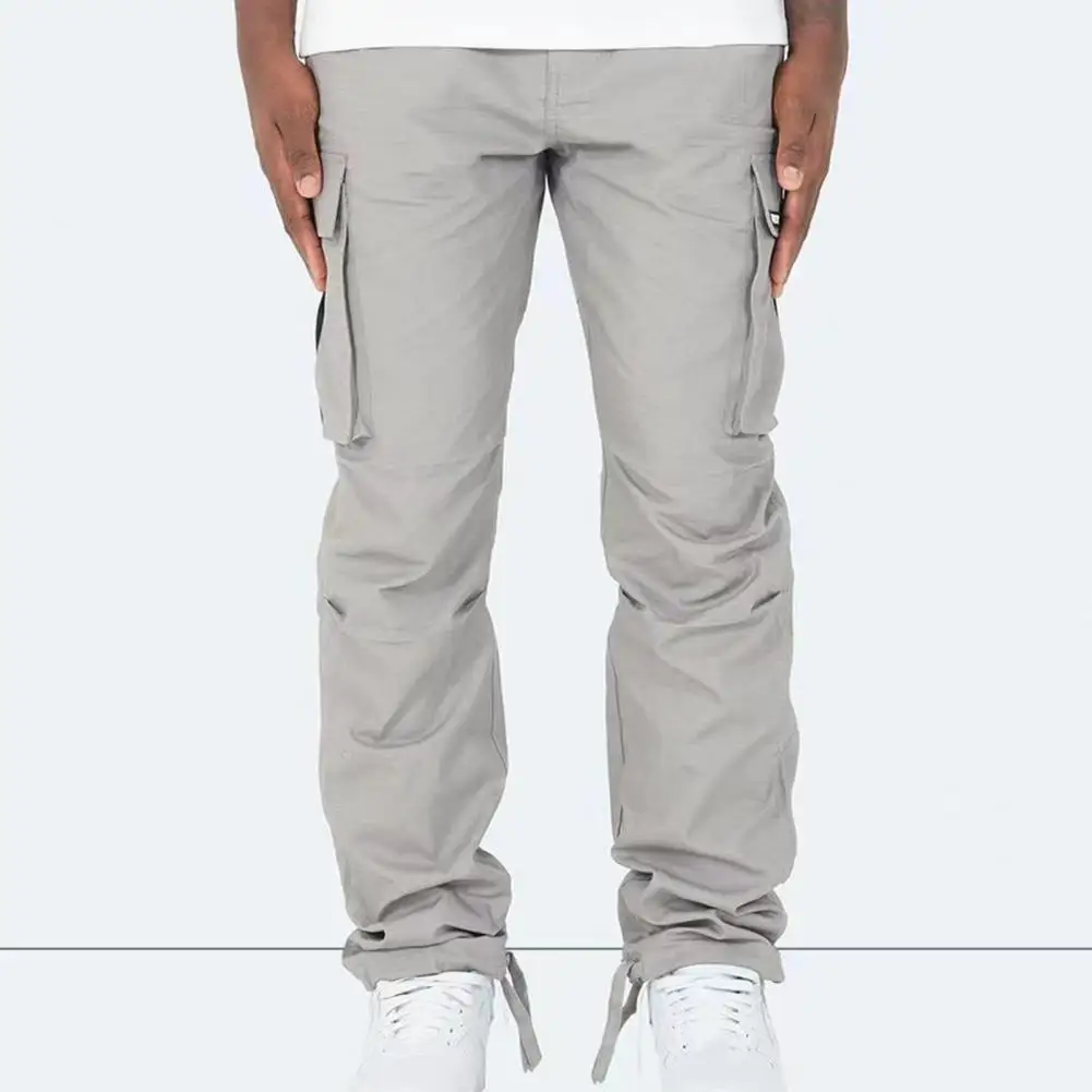 Solid Color Trousers Zipper Button Trousers Versatile Men's Cargo Pants Stylish Multi-pocket Design Comfortable for Everyday
Solid Color Trousers Zipper Button Trousers Versatile Men's Cargo Pants Stylish Multi-pocket Design Comfortable for Everyday