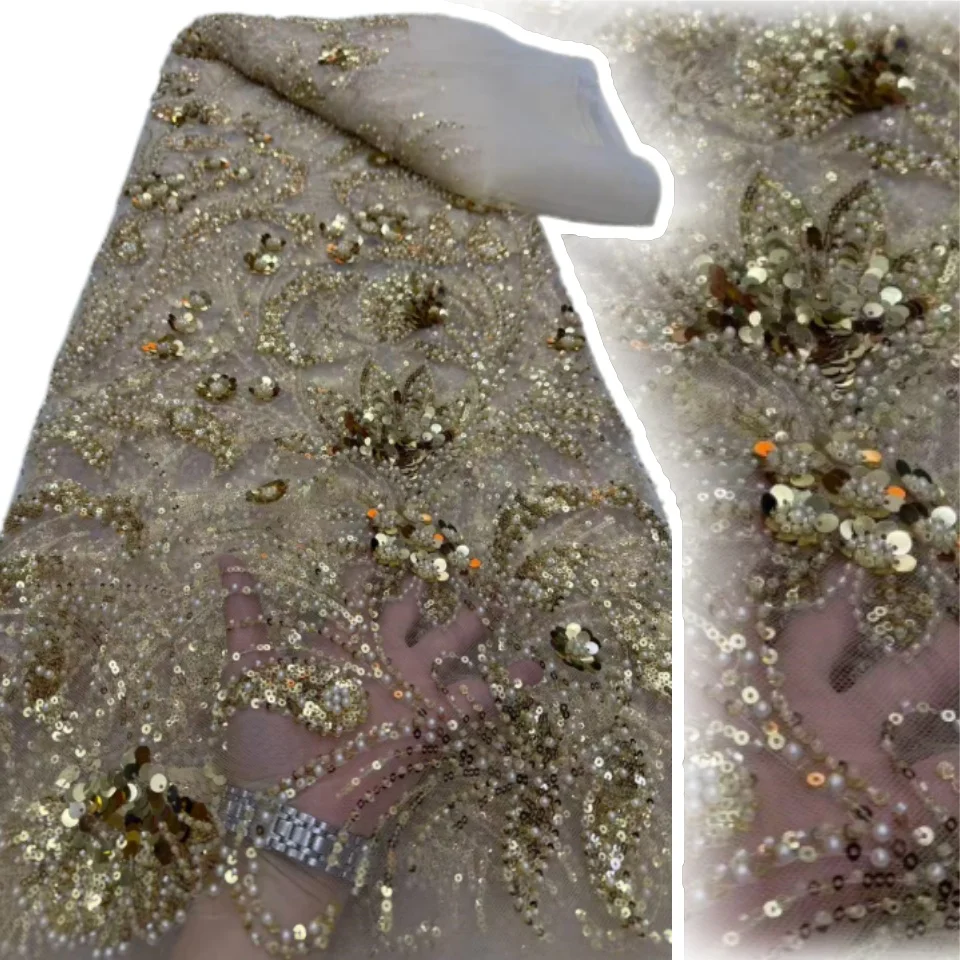 African Lace Fabric 2026 High Quality Lace Hot Sale Sequins Embroidery French Groom Lace Fabric Nigerian for Wedding Dress 3041
African Lace Fabric 2026 High Quality Lace Hot Sale Sequins Embroidery French Groom Lace Fabric Nigerian for Wedding Dress 3041