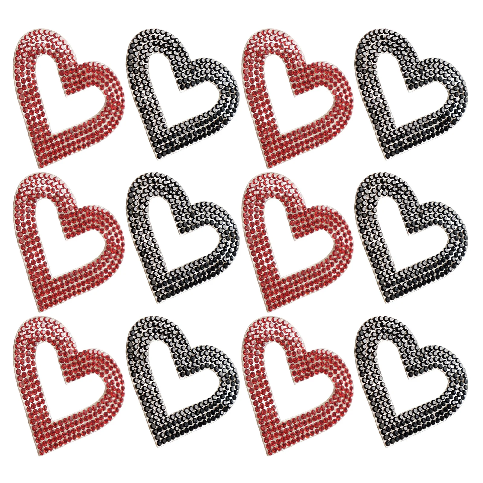 12Pcs Rhinestone Heart Applique Patches Self-Adhesive Sparkling Decorative Stickers for Jeans Jackets Bags Shoes DIY Fashion
12Pcs Rhinestone Heart Applique Patches Self-Adhesive Sparkling Decorative Stickers for Jeans Jackets Bags Shoes DIY Fashion