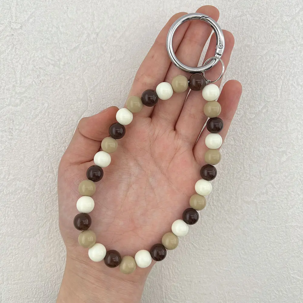 Ins-Style Maillard Beaded Keychain, Milk Coffee Brown and Off-White Color-Blocking Round Bead Pendant, Simple Anti-Loss Wrist Strap, Durable Beaded Accessory, Unisex Versatile Accessory, Unique Gift
Ins-Style Maillard Beaded Keychain, Milk Coffee Brown and Off-White Color-Blocking Round Bead Pendant, Simple Anti-Loss Wrist Strap, Durable Beaded Accessory, Unisex Versatile Accessory, Unique Gift