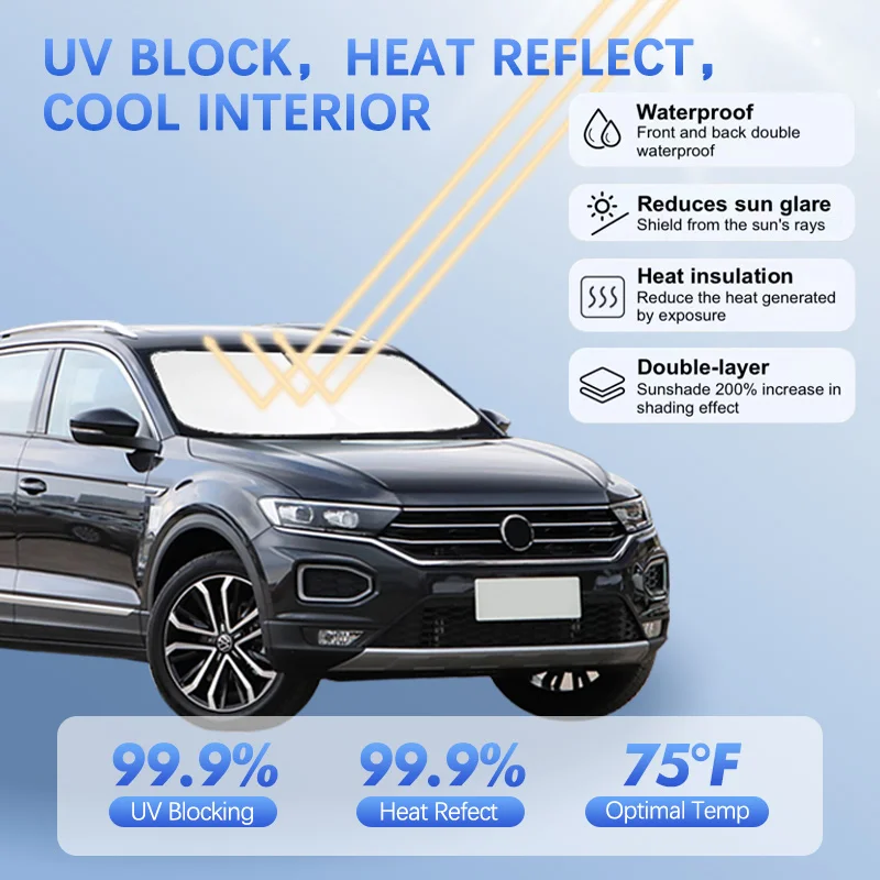 For Volkswagen VW T-roc 2017-2023 Car Windshield Sun Shade Sunshade Sun Visor Protector Blocks UV Rays Summer Car Accessories
For Volkswagen VW T-roc 2017-2023 Car Windshield Sun Shade Sunshade Sun Visor Protector Blocks UV Rays Summer Car Accessories