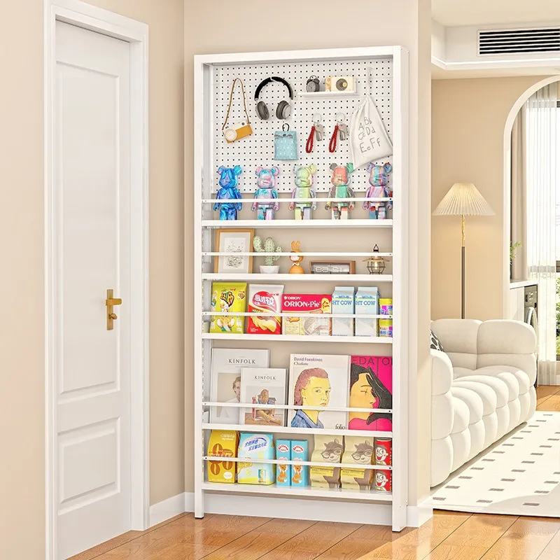 Door Behind Ultra Thin Steel Shelf Narrow Wall Mounted Bookcase Wall Tie Rack Holey Board Storage Shelf Organizer Kitchen
Door Behind Ultra Thin Steel Shelf Narrow Wall Mounted Bookcase Wall Tie Rack Holey Board Storage Shelf Organizer Kitchen