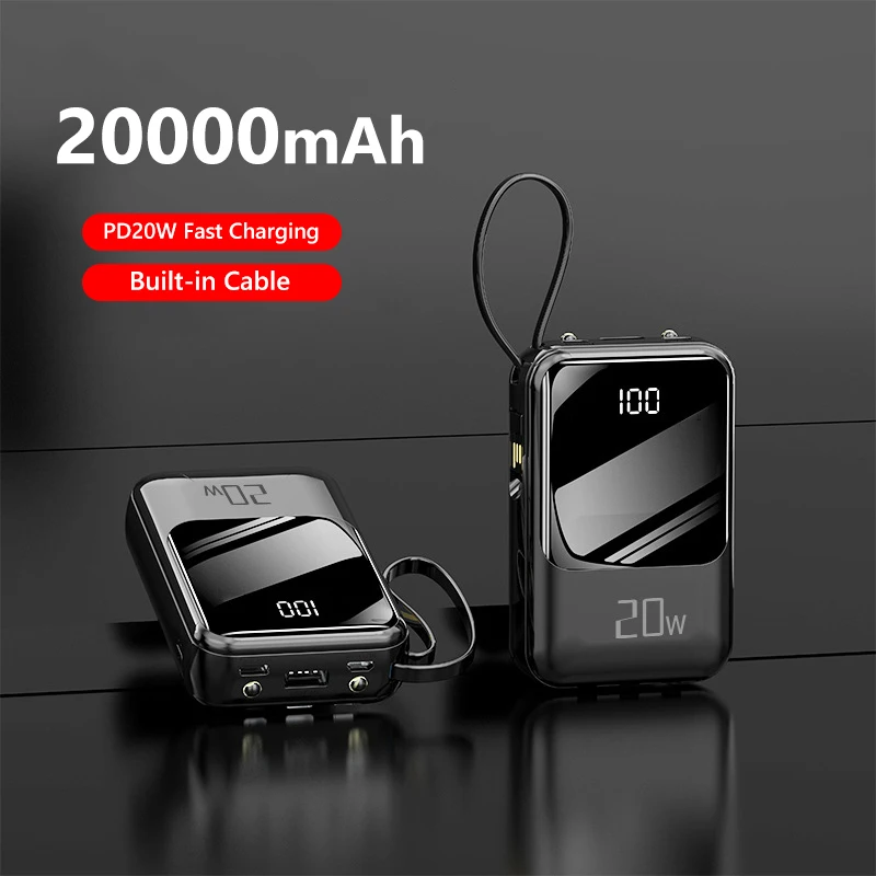 Power Bank 20000mAh PD20W Fast Charging Portable Charger Poverbank for iPhone Xiaomi Huawei Samsung EXternal Battery Powerbank
Power Bank 20000mAh PD20W Fast Charging Portable Charger Poverbank for iPhone Xiaomi Huawei Samsung EXternal Battery Powerbank