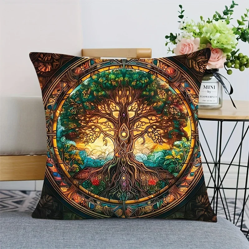 Tree Of Life Printed Pillowcase, Cushion Pillowcase, Suitable For Sofa Bed Car Living Roomhome Decoration Room Decoration Office
Tree Of Life Printed Pillowcase, Cushion Pillowcase, Suitable For Sofa Bed Car Living Roomhome Decoration Room Decoration Office