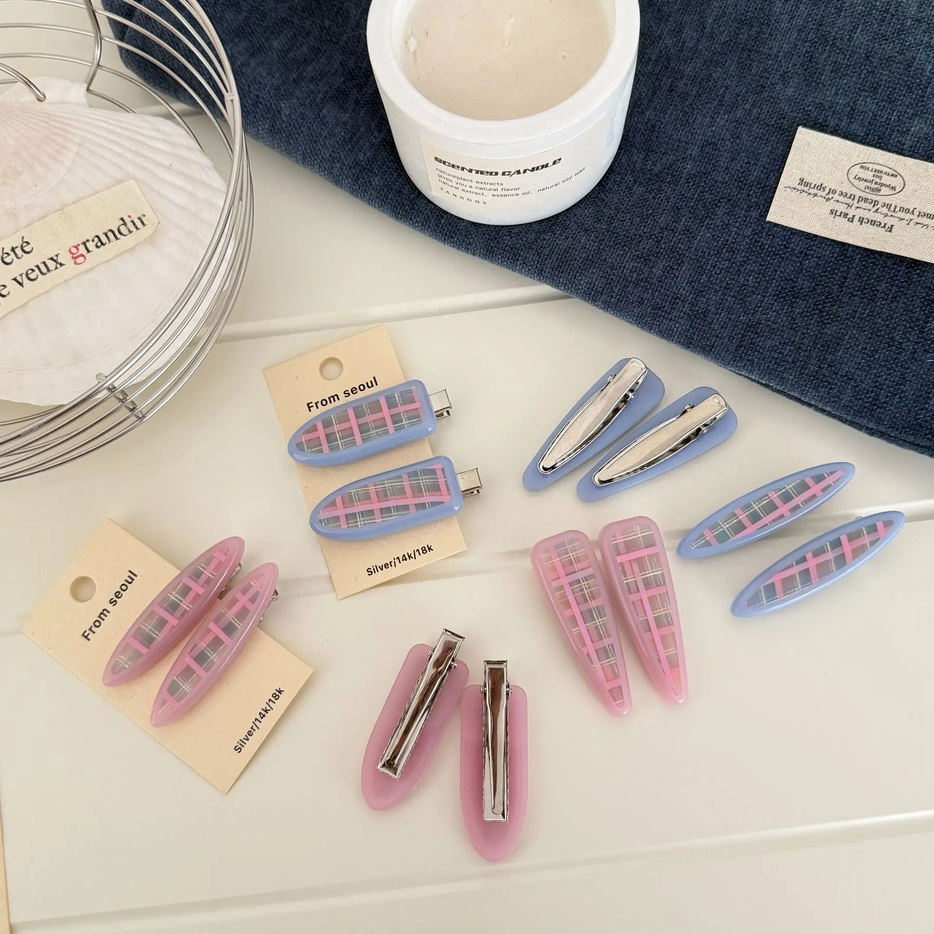 Premium Blue Pink Plaid Mini Check Hair Side Clasp Adorable Bangs Fringe Clip Versatile Lightweight Headwear for Women
Premium Blue Pink Plaid Mini Check Hair Side Clasp Adorable Bangs Fringe Clip Versatile Lightweight Headwear for Women