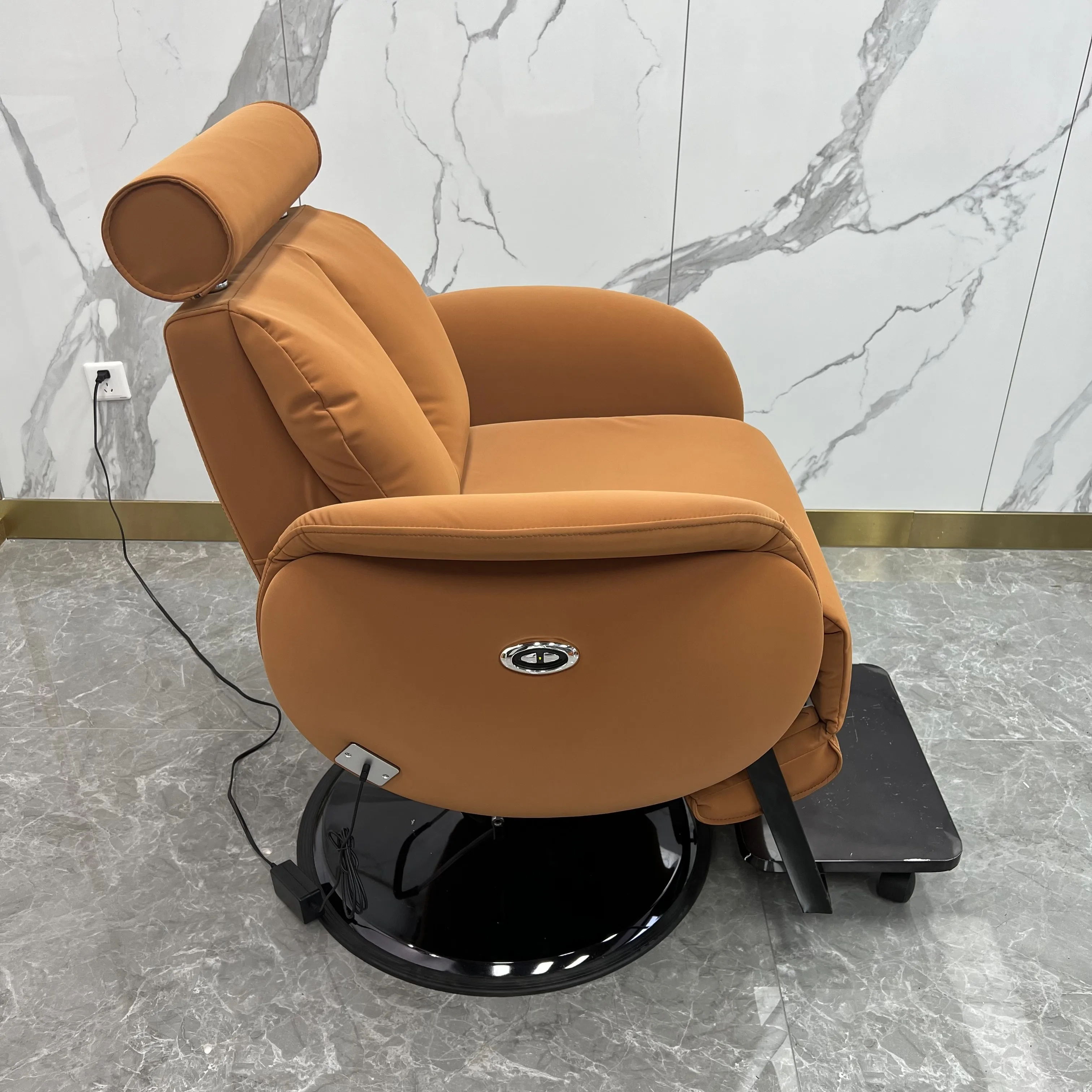 High-end electric reclining physiotherapy chair, special lifting chair for hair salon
High-end electric reclining physiotherapy chair, special lifting chair for hair salon