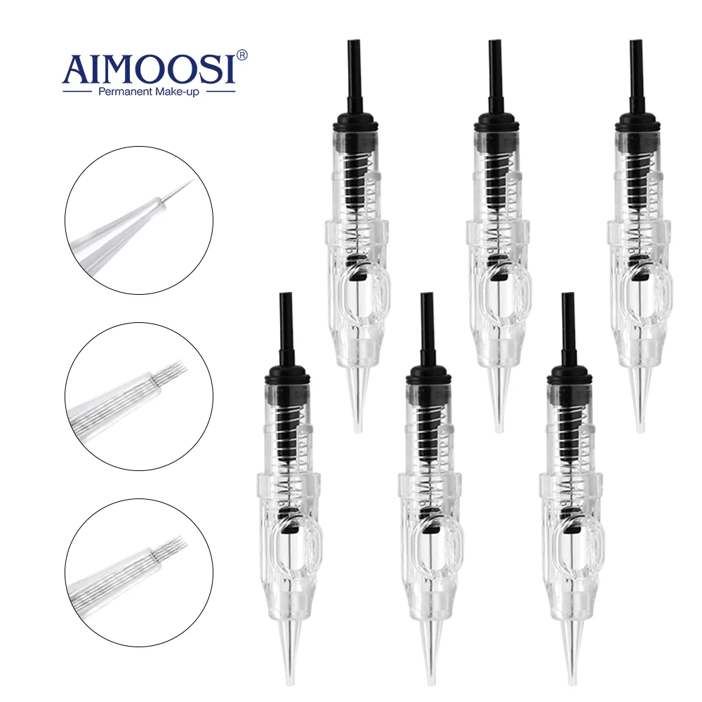 Permanent Makeup Cartridge Needles Disposable Sterilized Tattoo Needles 1R/3R/5R for Eyebrow Lip Liner PMU Supplies
Permanent Makeup Cartridge Needles Disposable Sterilized Tattoo Needles 1R/3R/5R for Eyebrow Lip Liner PMU Supplies