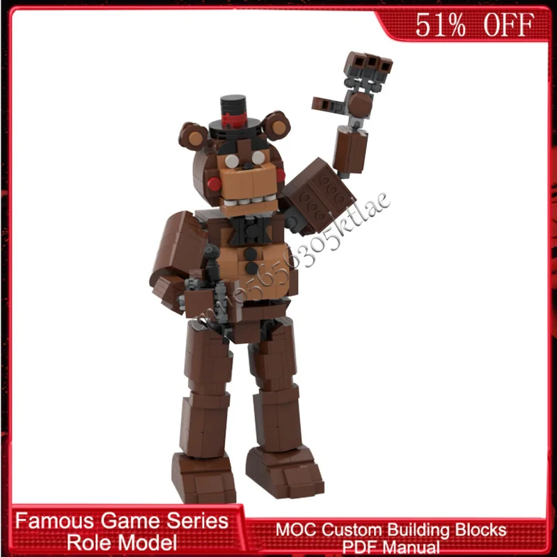 606 деталей, популярная серия игровых персонажей, Медвежий Голем, MOC, модульный конструктор, креативный дизайн, DIY, игрушка для мальчиков, подарок на Рождество
606 деталей, популярная серия игровых персонажей, Медвежий Голем, MOC, модульный конструктор, креативный дизайн, DIY, игрушка для мальчиков, подарок на Рождество