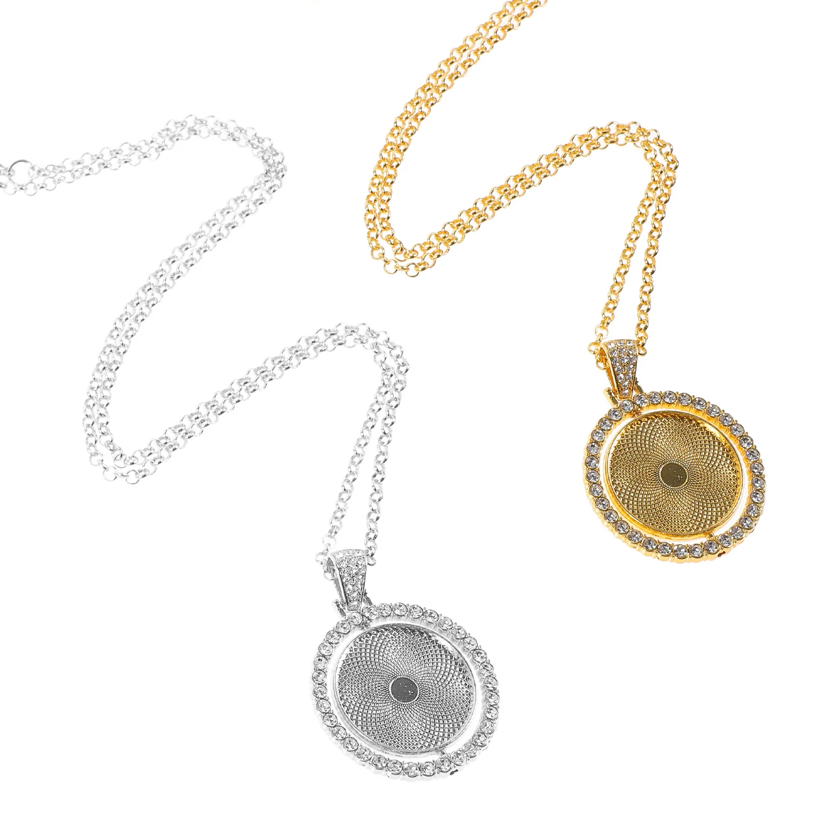 2pcs Sublimation Metal Necklace Blanks Round Unfinished Diy Jewelry Making Heat Transfer Pendant For Family Pet Photo
2pcs Sublimation Metal Necklace Blanks Round Unfinished Diy Jewelry Making Heat Transfer Pendant For Family Pet Photo