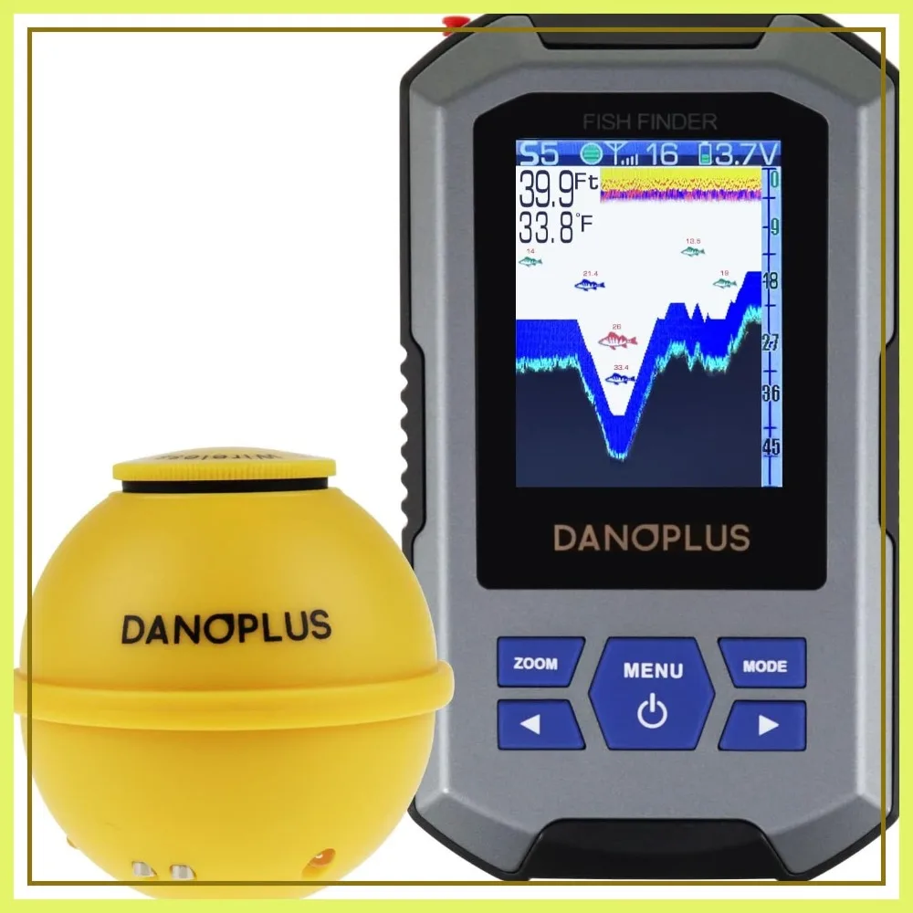 Wireless Fish Finder with 147ft Depth Sensor, Portable LCD Display for Kayak Ice Fishing
Wireless Fish Finder with 147ft Depth Sensor, Portable LCD Display for Kayak Ice Fishing