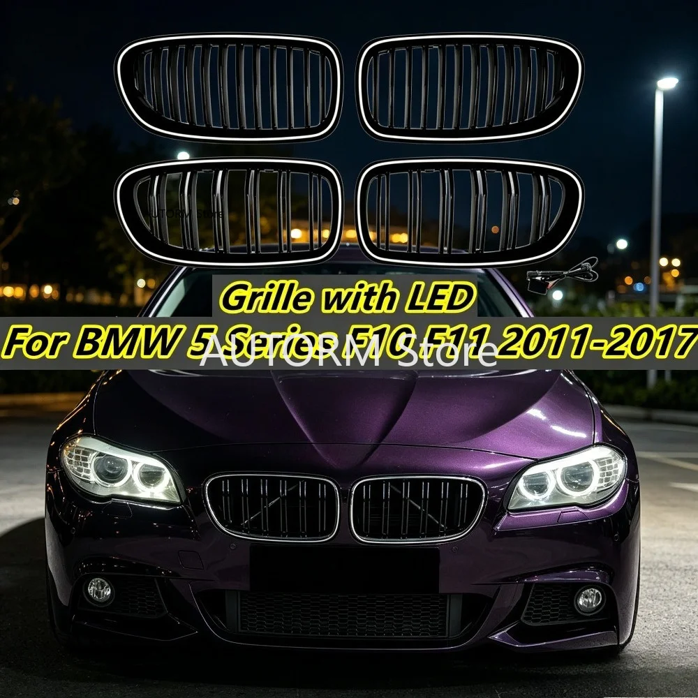 Car Front LED Kidney Grille Front Bumper Light Racing Grill For BMW 5 Series F10 F11 F18 520d 530d 540i 2010-2017 Led Grille
Car Front LED Kidney Grille Front Bumper Light Racing Grill For BMW 5 Series F10 F11 F18 520d 530d 540i 2010-2017 Led Grille