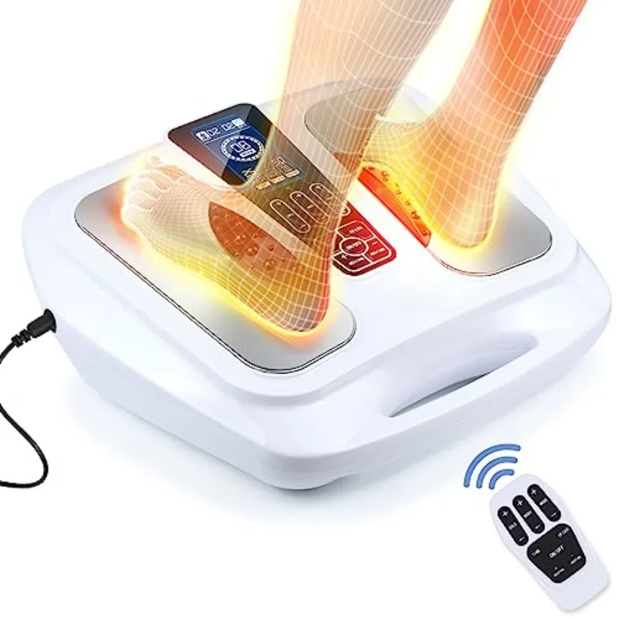 EMS Foot Massager for Neuropathy Feet Circulation Stimulator with Heat FSA or HSA Eligible EMS TENS Foot Leg Massage Machine fo
EMS Foot Massager for Neuropathy Feet Circulation Stimulator with Heat FSA or HSA Eligible EMS TENS Foot Leg Massage Machine fo