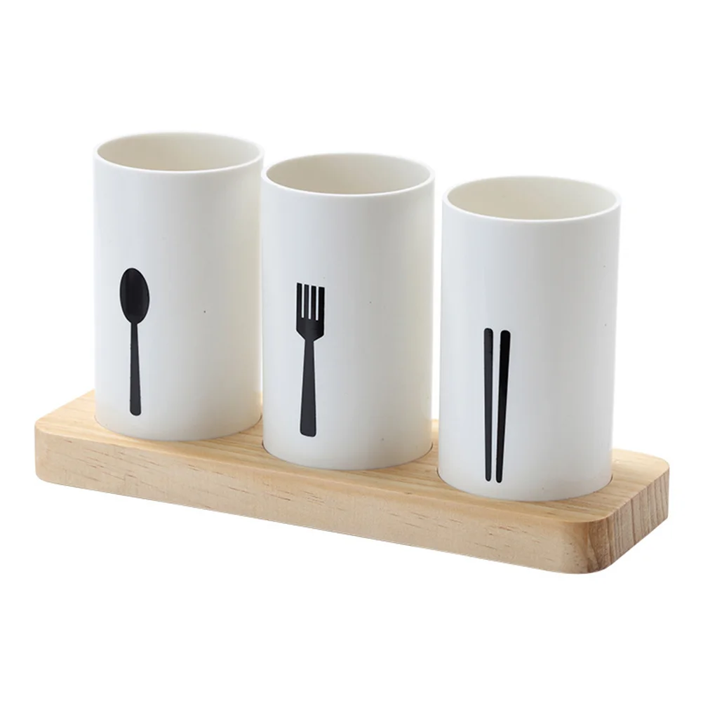 Flatware Organizer with Wood Base Dinnerware Storage Rack Cutlery Utensil Holder Small Silverware Tube
Flatware Organizer with Wood Base Dinnerware Storage Rack Cutlery Utensil Holder Small Silverware Tube