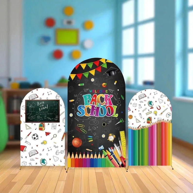 LS Custom 2-Sided Back To School ABC Pencils Kids Birthday Party Baby Shower Cover Chiara Arch Background Decor Backdrop
LS Custom 2-Sided Back To School ABC Pencils Kids Birthday Party Baby Shower Cover Chiara Arch Background Decor Backdrop
