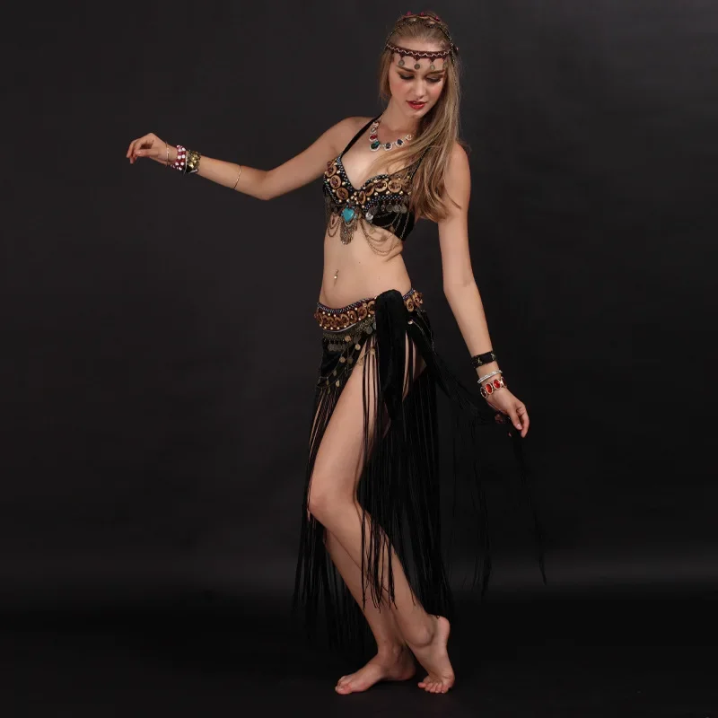 Halloween Belly Dance Costume European and American Stage Costume Stage Performance Costume Classical Yunnan Ethnic Dance Perfor
Halloween Belly Dance Costume European and American Stage Costume Stage Performance Costume Classical Yunnan Ethnic Dance Perfor