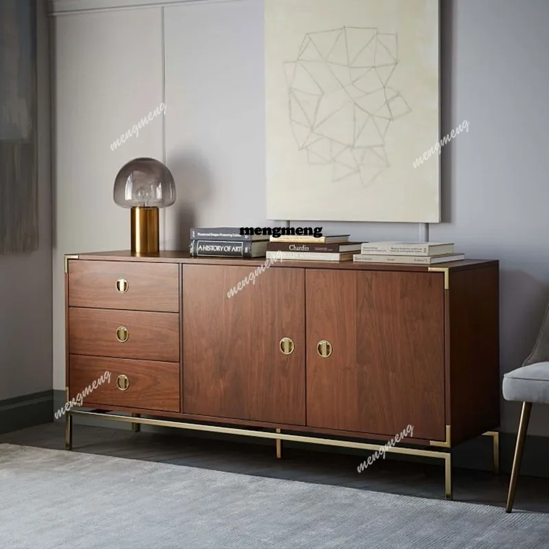 Retro medieval Nordic modern minimalist Italian minimalist black walnut side cabinet custom TV cabinet
Retro medieval Nordic modern minimalist Italian minimalist black walnut side cabinet custom TV cabinet