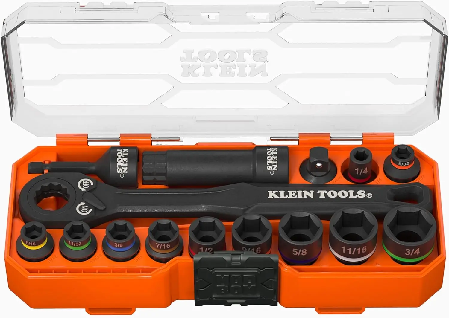 Pass Through Socket Set 15-Piece SAE Impact with MODbox Case and 3/8-Inch Drive Adapter
Pass Through Socket Set 15-Piece SAE Impact with MODbox Case and 3/8-Inch Drive Adapter