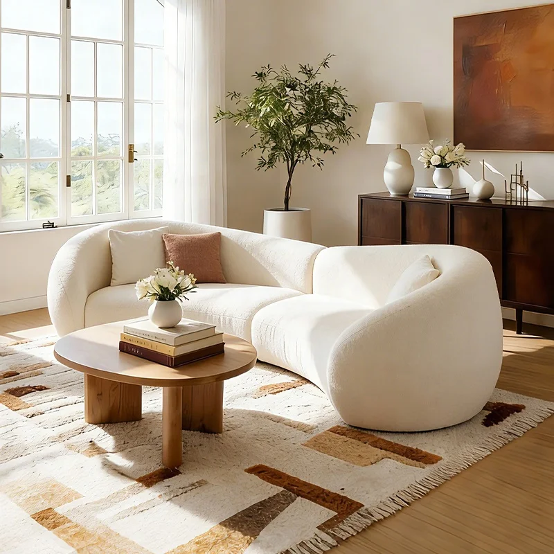 #Modern Boucle Curved Sectional Sofa, Upholstered Luxury L-Shaped Corner Couch for Living Room, Apartment, Hotel, Guest Room
#Modern Boucle Curved Sectional Sofa, Upholstered Luxury L-Shaped Corner Couch for Living Room, Apartment, Hotel, Guest Room