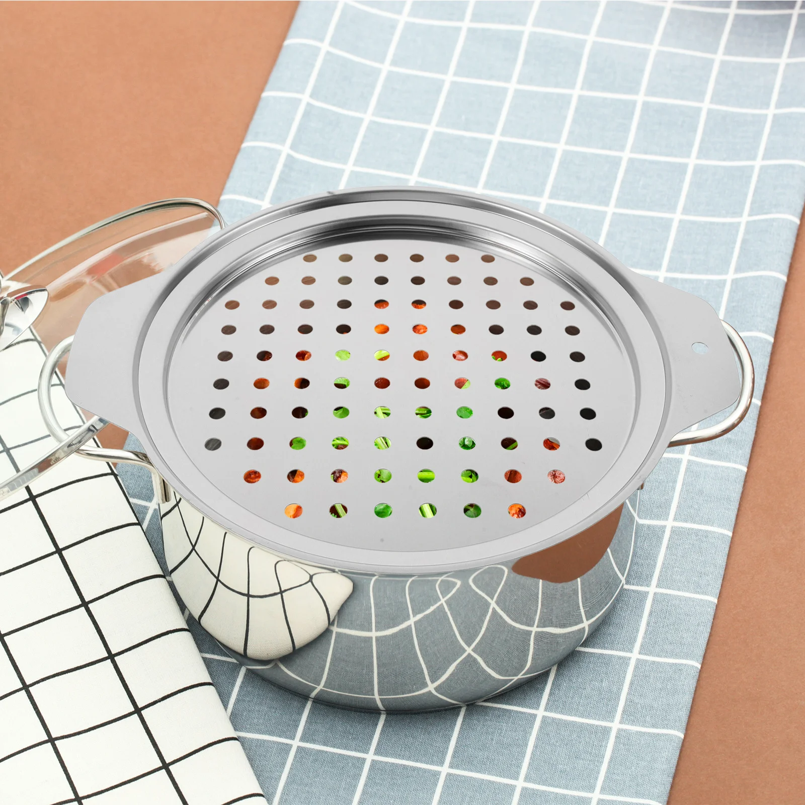 Stainless Steel Round Steamer Rack 20Cm Heavy Duty Kitchen Steaming Tray For Dumplings Pasta Pizza Vegetables Meat Seafood
Stainless Steel Round Steamer Rack 20Cm Heavy Duty Kitchen Steaming Tray For Dumplings Pasta Pizza Vegetables Meat Seafood