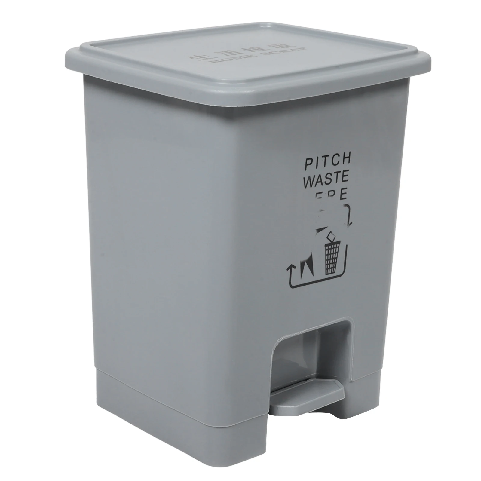 Pedal Trash Can 15L Large Capacity Plastic Waste Bin Round Home Office Rubbish Container Step Garbage Can Grey
Pedal Trash Can 15L Large Capacity Plastic Waste Bin Round Home Office Rubbish Container Step Garbage Can Grey