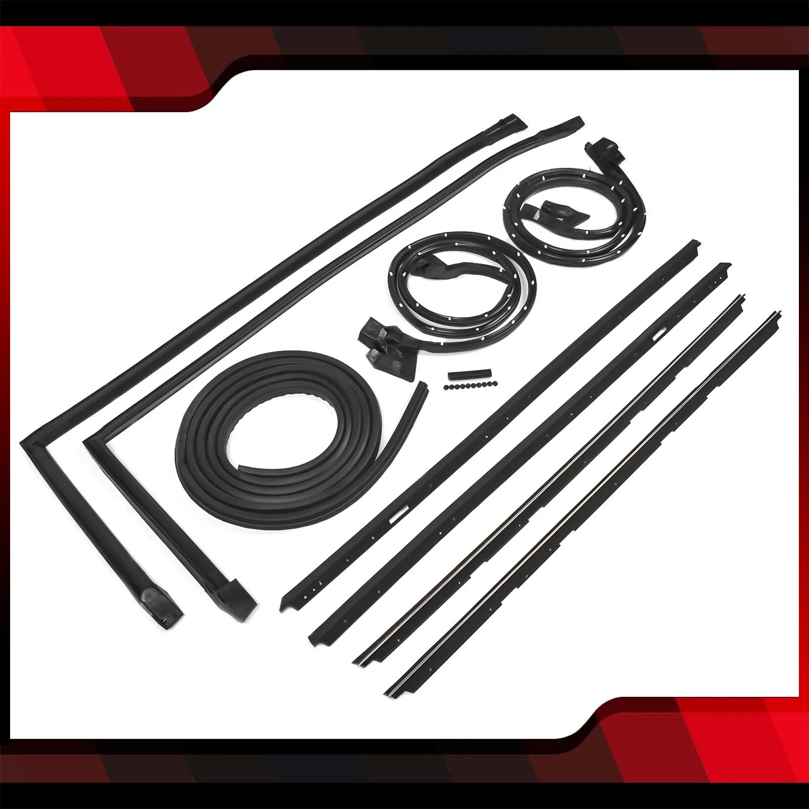 AP02 9Pcs Roof Rail Window Door Trunk Seal Weatherstripping For 83-88 Monte Carlo SS
AP02 9Pcs Roof Rail Window Door Trunk Seal Weatherstripping For 83-88 Monte Carlo SS