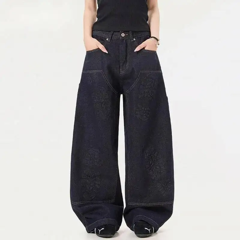Niche Design Men's Jeans Three-dimensional Footprint Printing Solid Color Baggy Autumn All-match Male Denim Pants 9MAWM
Niche Design Men's Jeans Three-dimensional Footprint Printing Solid Color Baggy Autumn All-match Male Denim Pants 9MAWM