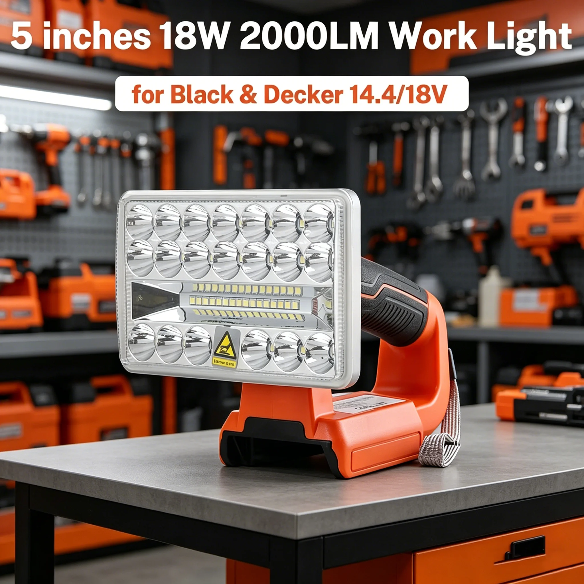 Portable LED Lamp With USB Port for Black & Decker Tools Li-Ion Battery 18W Indoor Outdoors Work Light High Quality Flashlight
Portable LED Lamp With USB Port for Black & Decker Tools Li-Ion Battery 18W Indoor Outdoors Work Light High Quality Flashlight