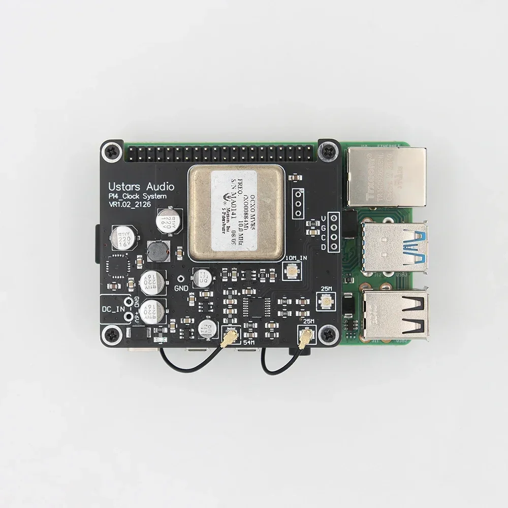 Новый модифицированный кварцевый осциллятор Raspberry Pi 4B Плата часов OCXO, Модернизированный термостатический MV85
Новый модифицированный кварцевый осциллятор Raspberry Pi 4B Плата часов OCXO, Модернизированный термостатический MV85
