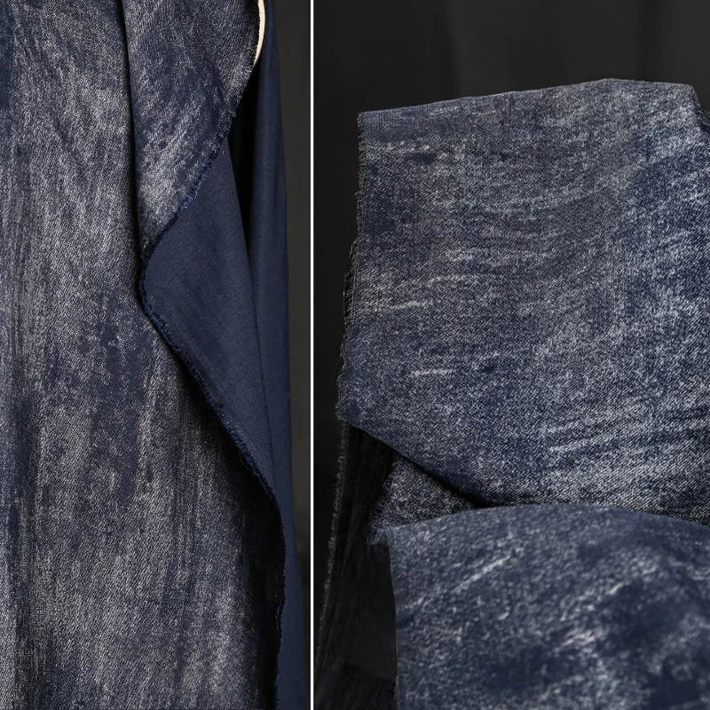 Темно-синяя старая хлопковая льняная ткань в горошек в стиле ретро, постепенная смена рубашки, текстура частиц, юбка, ткань для дизайна одежды «сделай сам»
Темно-синяя старая хлопковая льняная ткань в горошек в стиле ретро, постепенная смена рубашки, текстура частиц, юбка, ткань для дизайна одежды «сделай сам»