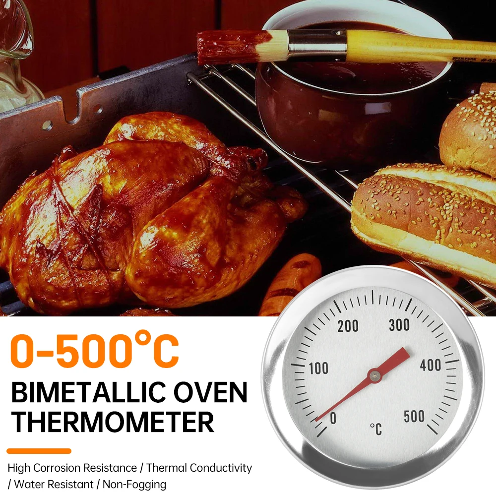 0-500℃ BBQ Thermometer with 70mm Probe Stainless Steel Oven Thermometer Temperature Meter for Cooking Baking Kitchen Tool
0-500℃ BBQ Thermometer with 70mm Probe Stainless Steel Oven Thermometer Temperature Meter for Cooking Baking Kitchen Tool