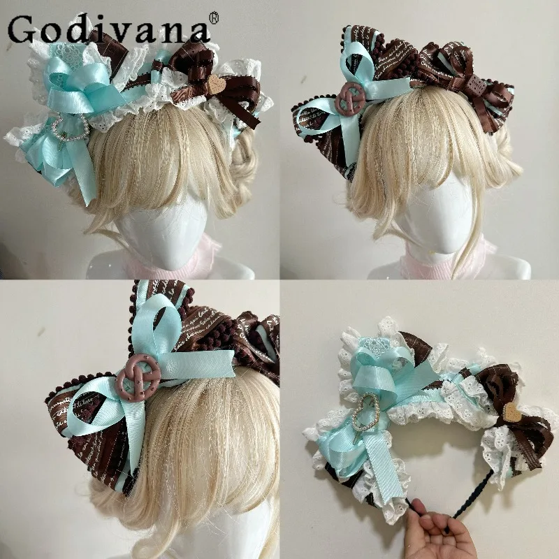 Thin and Delicate Color Matching Hairband Japanese Original Lolita Elegant Cute Girl Bow KC Lolita Hair Accessory
Thin and Delicate Color Matching Hairband Japanese Original Lolita Elegant Cute Girl Bow KC Lolita Hair Accessory